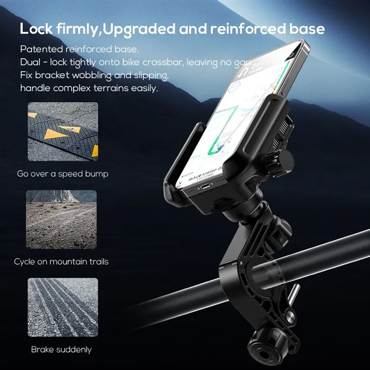 MEMO GW06 Bike Bicycle Phone Cooling Holder Universal Motorbike Motorcycle Cell Phone Holder With Phone Cooler high quality