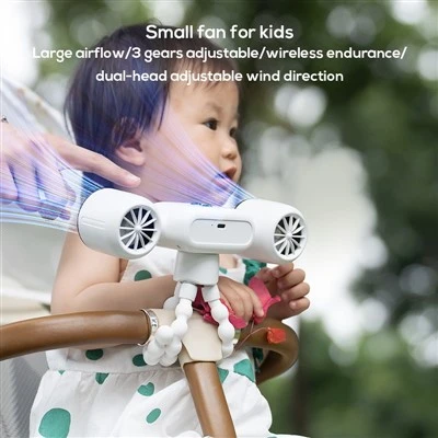 G12 Portable Mini 4000mAh Baby Stroller Fan