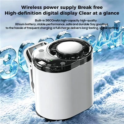 G17 Rechargeable Ice Pack Fan Waist Clip Fan