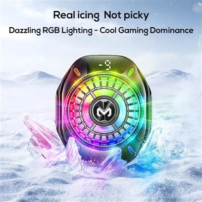 MEMO CX10 Three Styles Magnetic Back Clip Digital Display Frozen RGB Led Gaming Mobile Phone Radiator Cooler